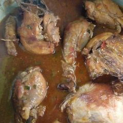 A picture of Hot chicken stew.