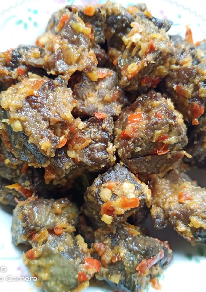 Foto resep Paru sapi balado