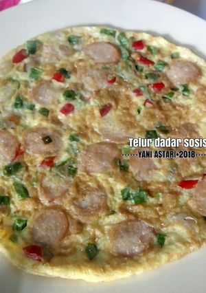 Foto resep Telur dadar sosis #bikinramadhanberkesan