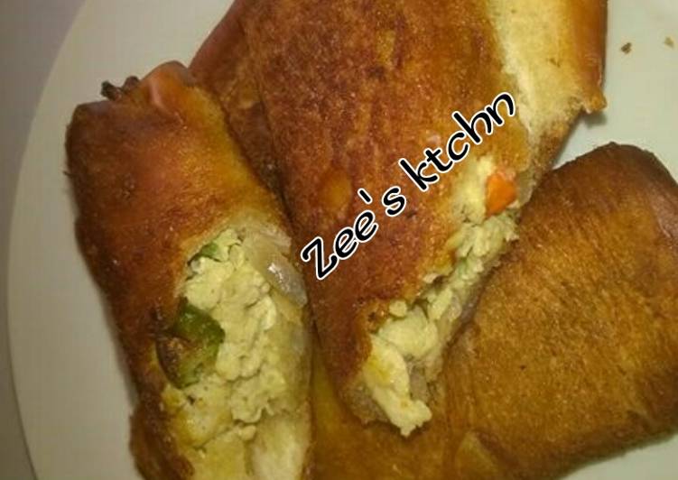 Recipe of Favorite Bread roll and scramble egg filling