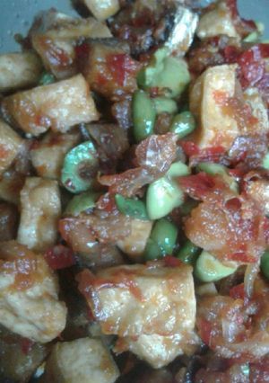 Foto resep Sambal ikan asin jambal + tahu + pete