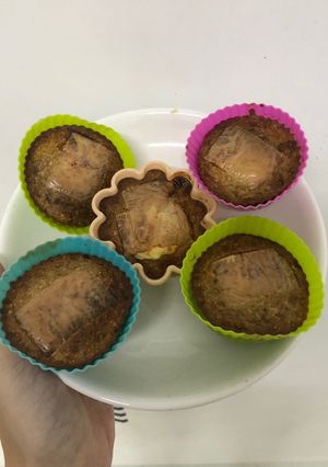 Hình của món Bánh chuối yến mạch nướng phô mai.