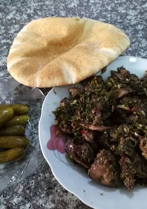 صورة لوصفة كبدة دجاج