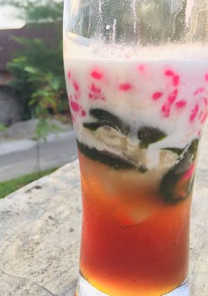 Foto resep Es cincau cendol ngepink nyegerin