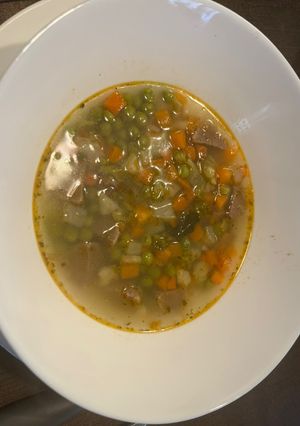 Májgombóc leves gluténmentesen recept fotója