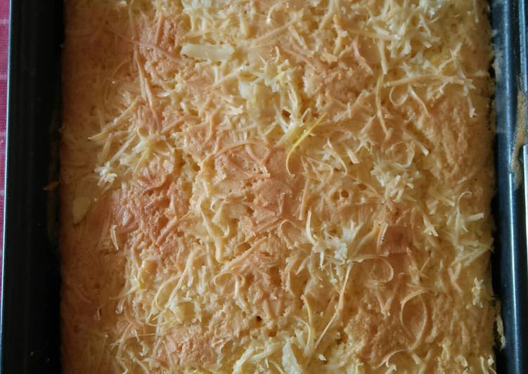 Bagaimana Menyiapkan Vanilla sponge cake with chesse yang Menggugah Selera