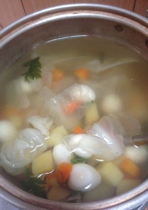 Foto resep Sop telur puyuh olive