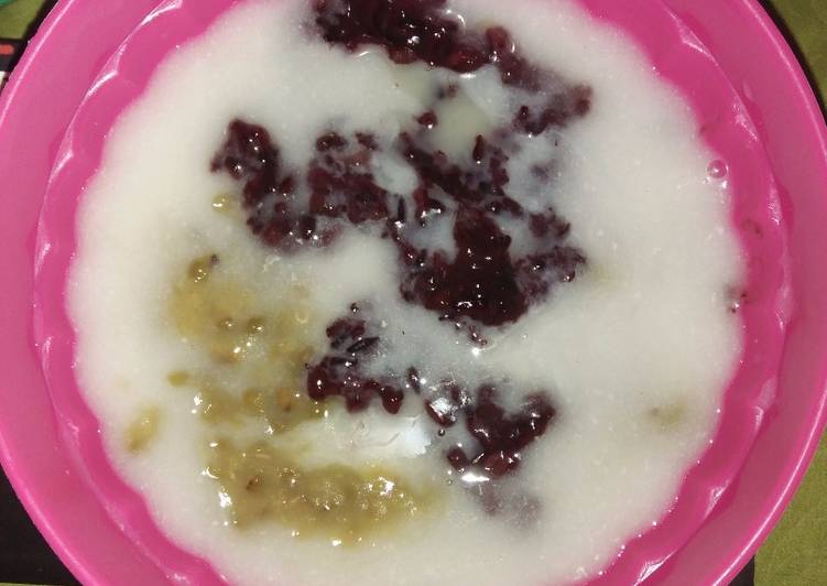 Bubur ketan hitam dan kacang ijo Sederhana