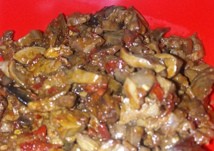 Resep Oseng mercon ati ampela ayam Anti Gagal