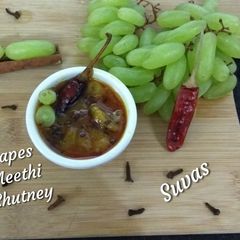 A picture of Green Grapes Ki Khatti Meethi Sabzi / Chutney.