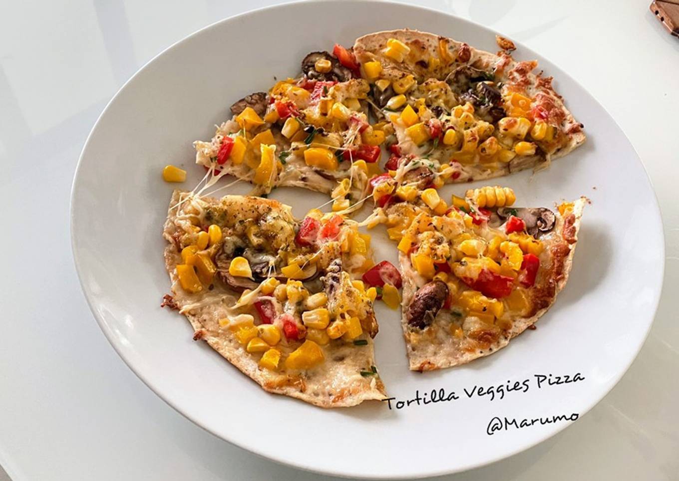 Tortilla Veggies Pizza