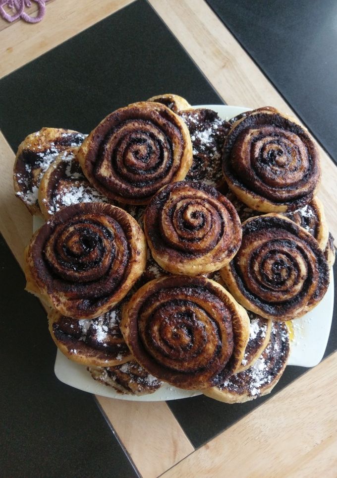 Kakaós csiga bögrésen recept fotója