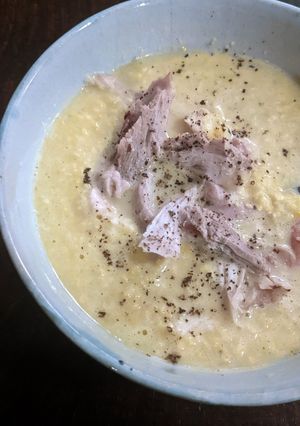 A picture of Buttery corn potage (with chicken).