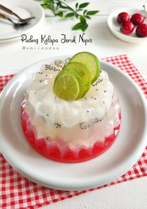 Foto resep Puding Kelapa Jeruk Nipis
