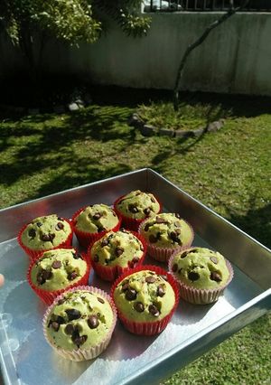 Foto resep Greentea Chocochips Muffin