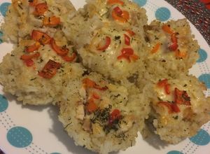 Una foto de Bocaditos de quinoa y pollo