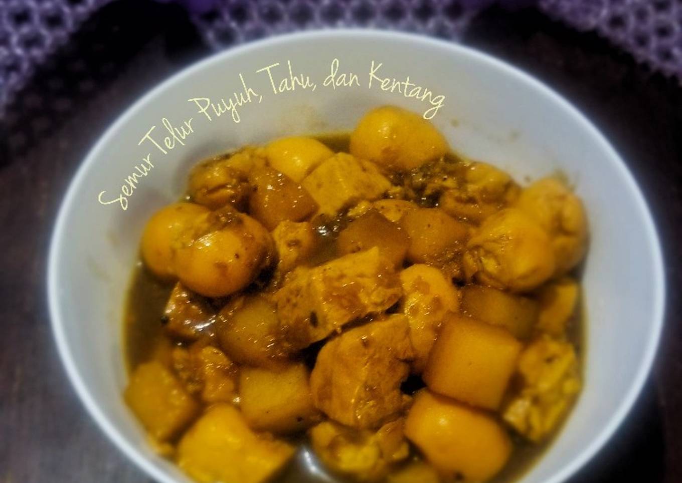 Semur Telur Puyuh, Tahu dan Kentang