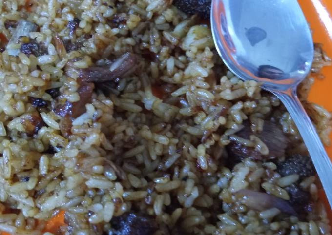 Cara Membuat Nasi goreng jeroan kambing Enak Terbaru