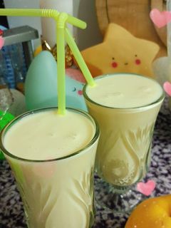 صورة لوصفة كوكتيل التفاح بالحليب