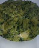 Polenta con acelga y muzzarella