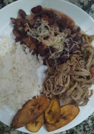 Una foto de Pabellón criollo venezolano
