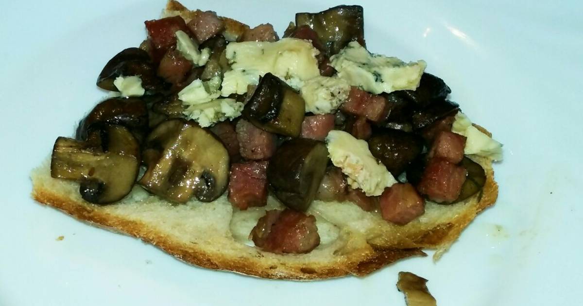 Portobello con jamón y queso 47 recetas caseras Cookpad