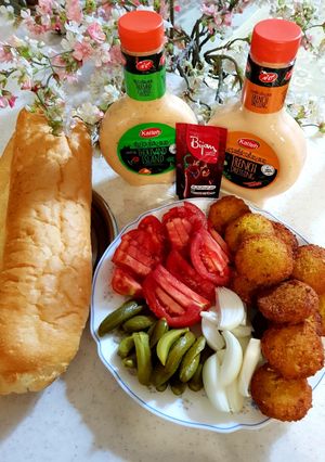 عکسی از دستور فلافل خونگی