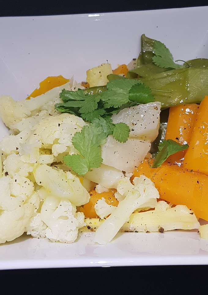 Una foto de Verduras al vapor
