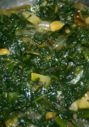A picture of Palak saag.