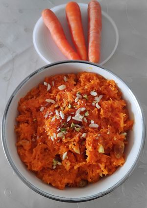 A picture of Gajar Halwa 🥕🥕🥕.