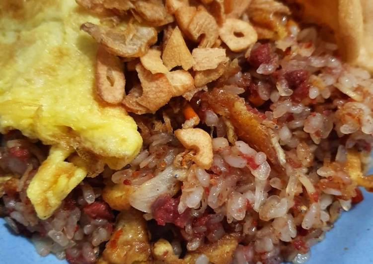 Resep: Di RumahNasi goreng kornet