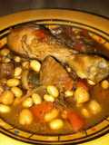 Poulet aux figues et graines de soja à la marocaine