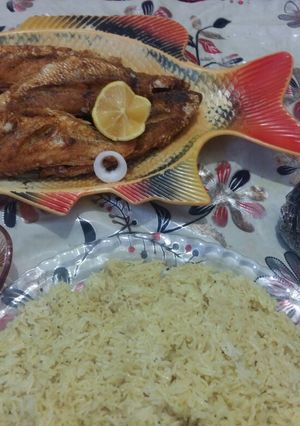 عکسی از دستور ماهی سرخ شده