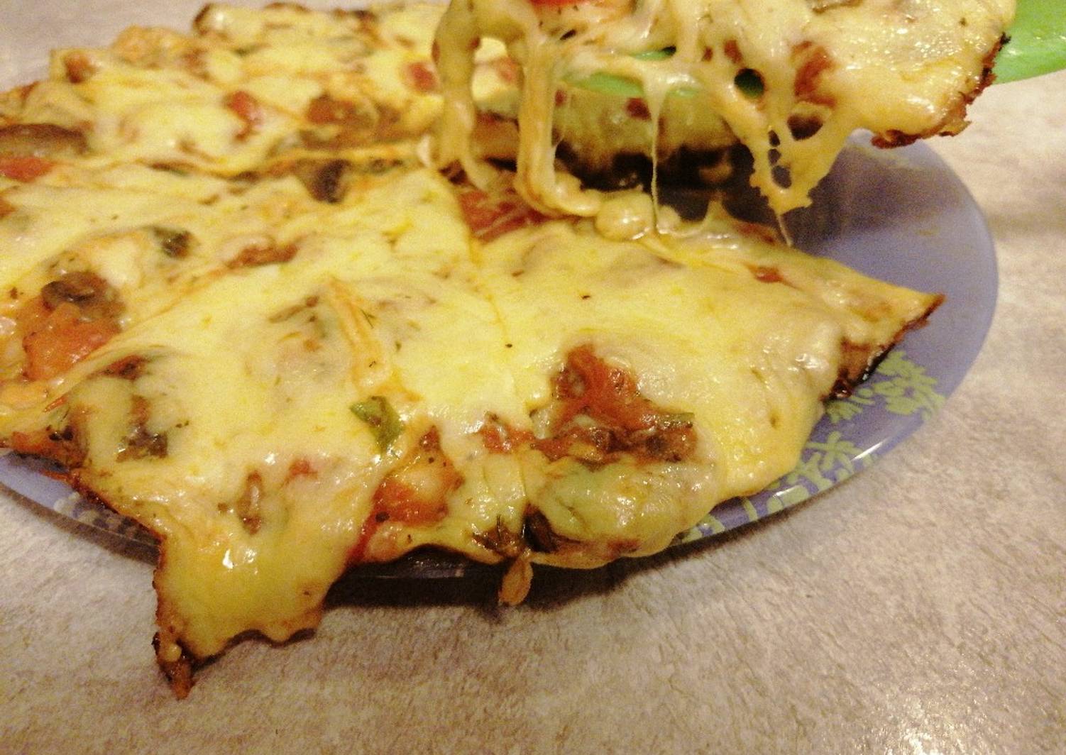 пицца в лаваше на сковороде рецепты фото 46