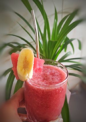 عکسی از دستور اسموتی موز وهندونه🍌🍉