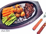 Gambar beef steak bbq