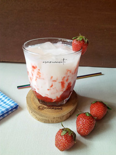 Foto resep Korean Strawberry Milk