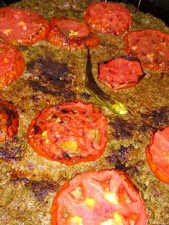 A picture of Baked Kofta with Tomatoes 🍅🍅🍅.