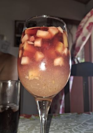 Una foto de Ensalada de frutas con un toque