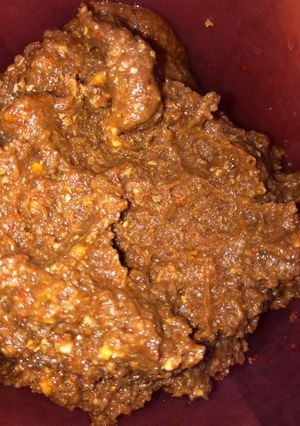 A picture of Wood apple chutney.