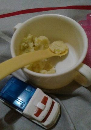 Foto resep (MPASI) Mashed chesse potato with cauliflower