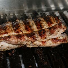 A picture of Grilled Pork Tenderloin au Tarragon.