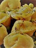 Ravioles de zapallos fritos