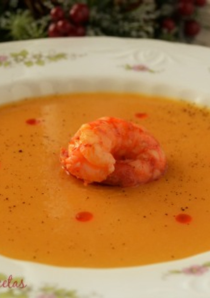Una foto de Crema de marisco