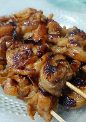 Foto resep Sate Jamur Tiram bumbu kacang kecap -dengan Double Pan HappyCall