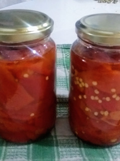 Una foto de Pimientos asados en conserva