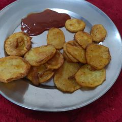 A picture of Aloo ke pakode.
