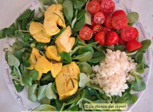 Foto di 🐓Petto di pollo al limone e curcuma con riso e insalata fresca🥗