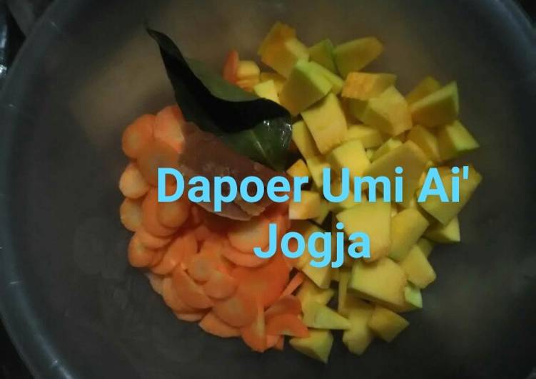 Resep Sayur kuah labu kuning (Labu Parang), Sempurna