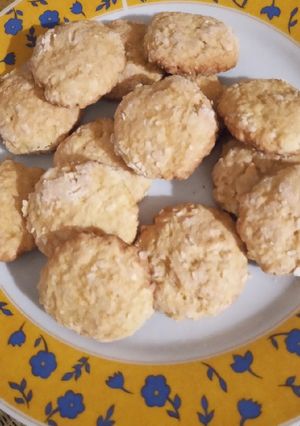 Una foto de Galletitas de avena y manzana!!👌👌🍎🍎🍎